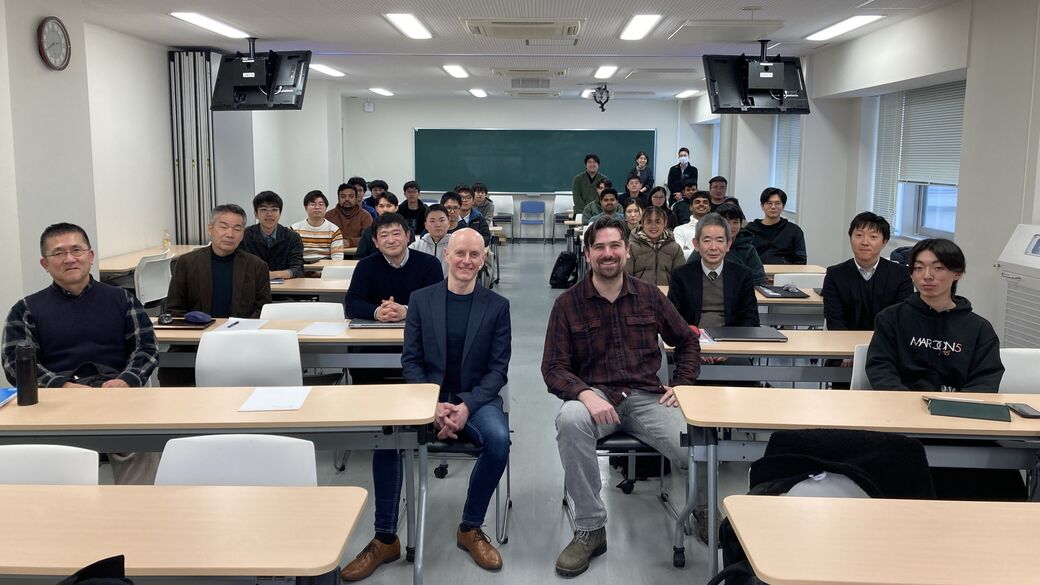 Group Photo (center-left: Prof. Gavin Kearney, center-right: Dr. Michael McLoughlin)