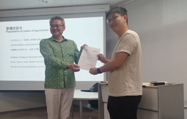 Presentation of the Letter of Appointment to the Representative SDGs Promoter for FY2026