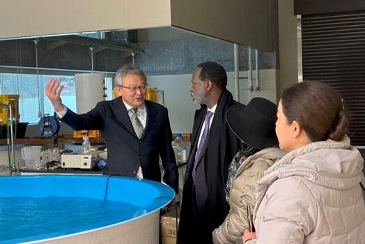 GX棟視察の様子