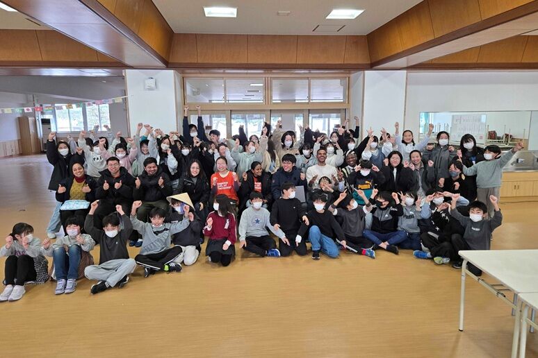 5年生との集合写真