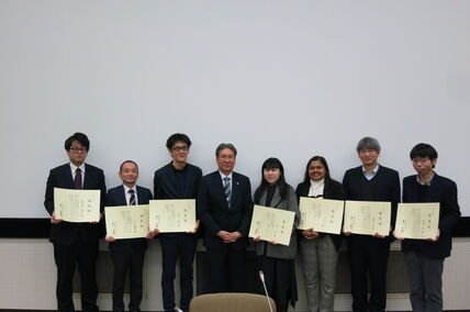 令和7年度「技学教育フロンティア認定証」授与式を行いました 画像