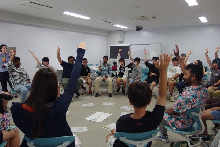 学生SDGsプロモーターと児童による「SDGsに関するp4c（探究の対話）」を実施